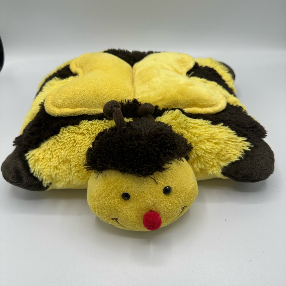 2010 Pillow Pet Pee Wee Bumbly Bumble Bee Yellow & Brown Animal Plush RETIRED